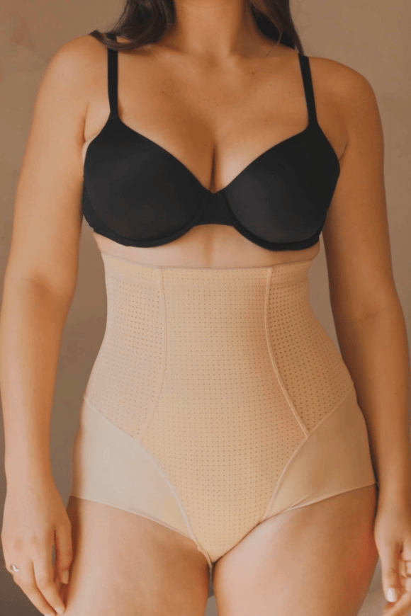 Beiger High-Waist Shapewear-Slip