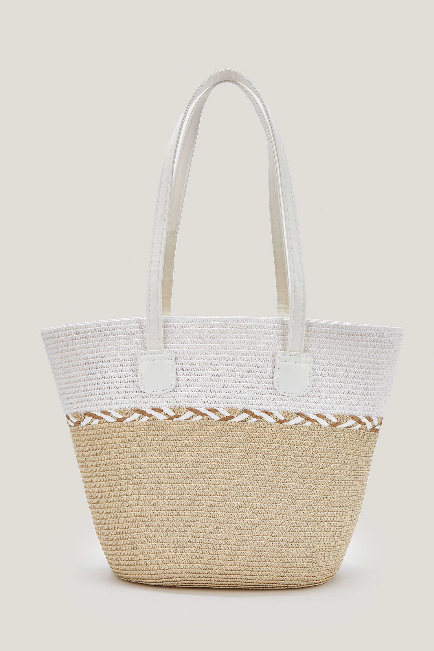 Gewebte Strand-Strohtasche