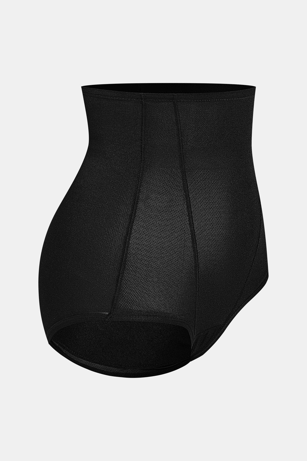 Schwarzer High-Waist Mittlere Kompression Shapewear-Slip