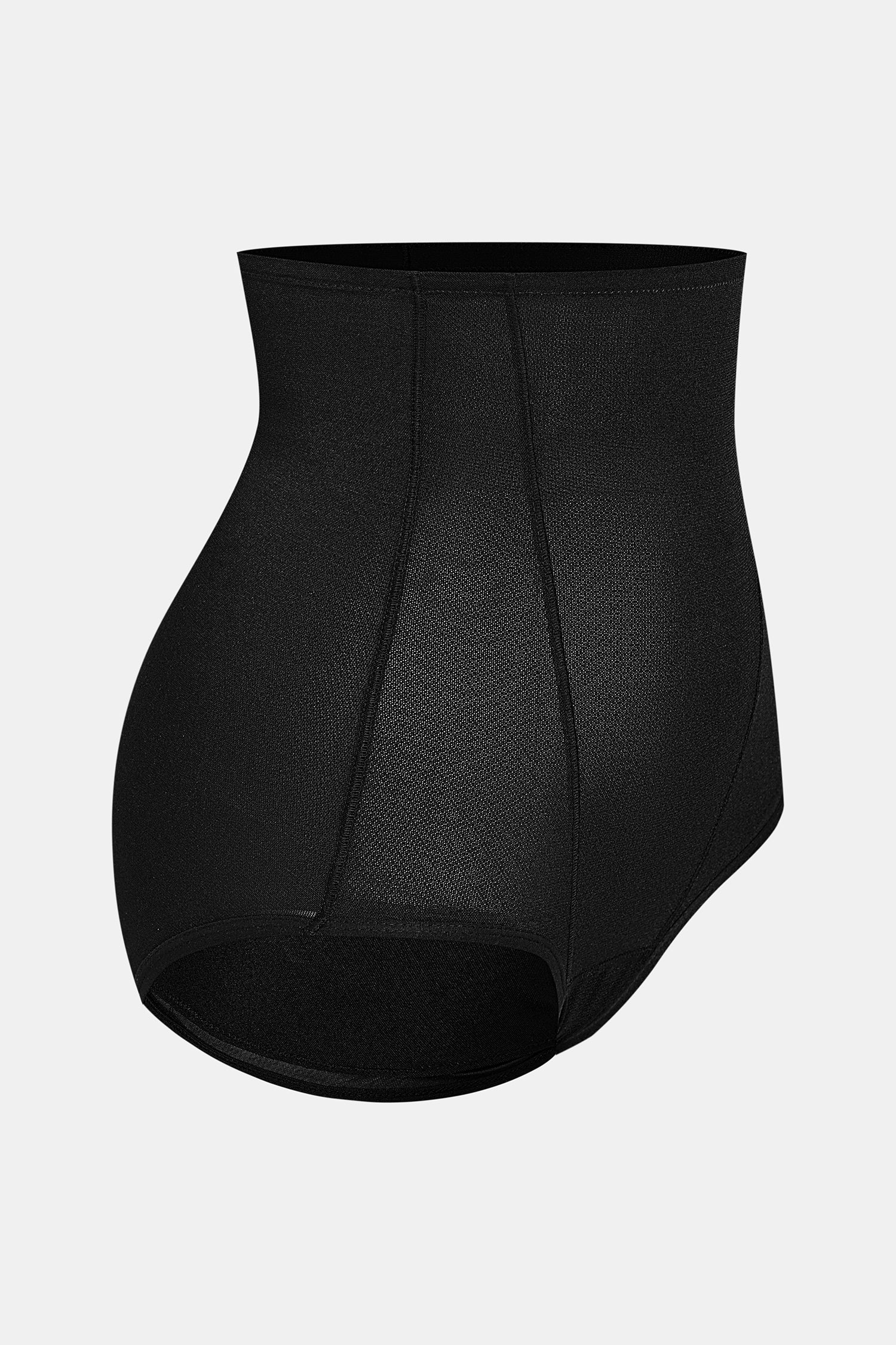 Schwarzer High-Waist Mittlere Kompression Shapewear-Slip