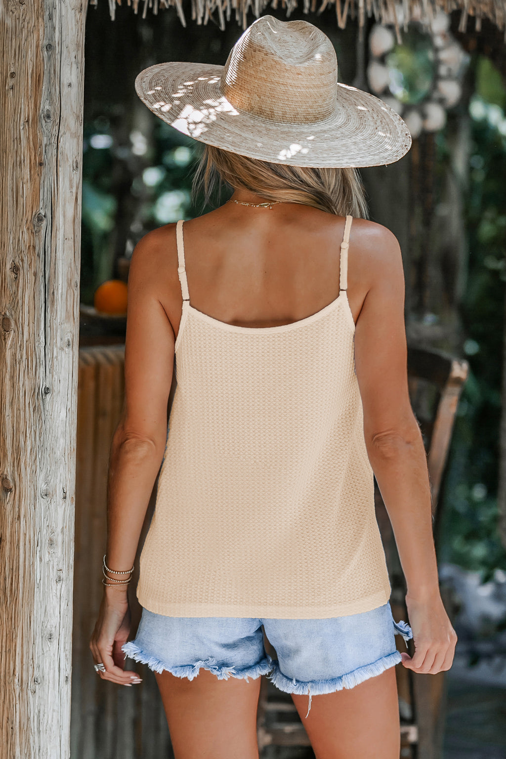 Beiges Ärmelloses Cami-Top