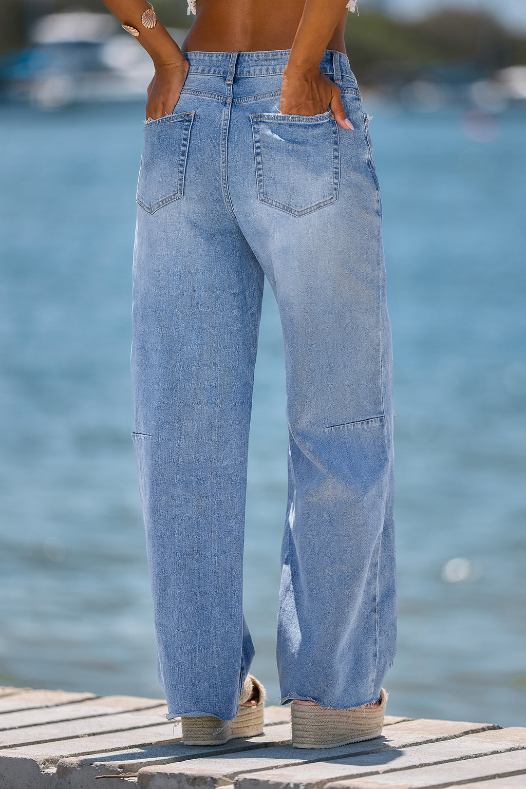 Gerade Jeans in Blau