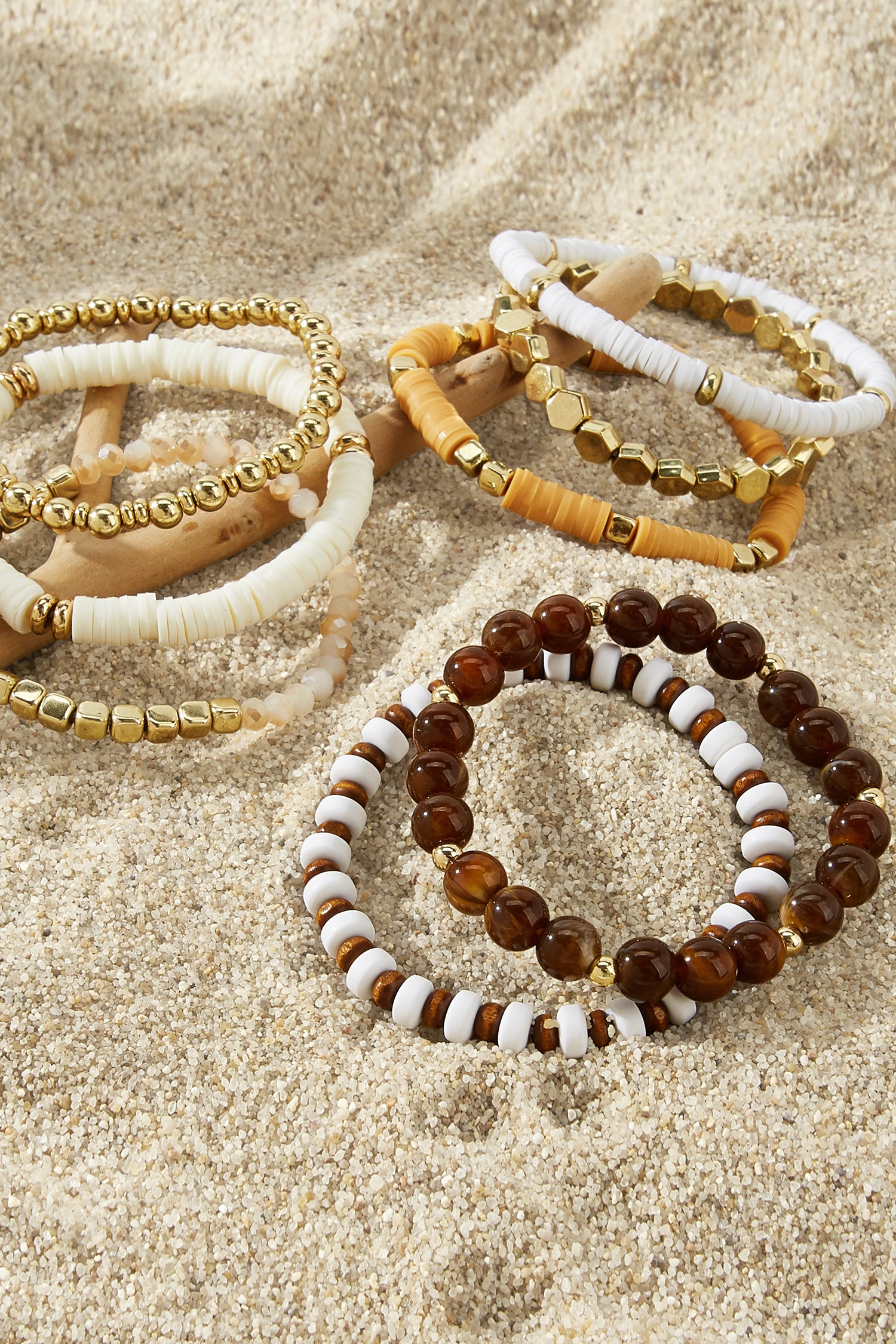 Perlenarmband-Set mit elastischen Bändern