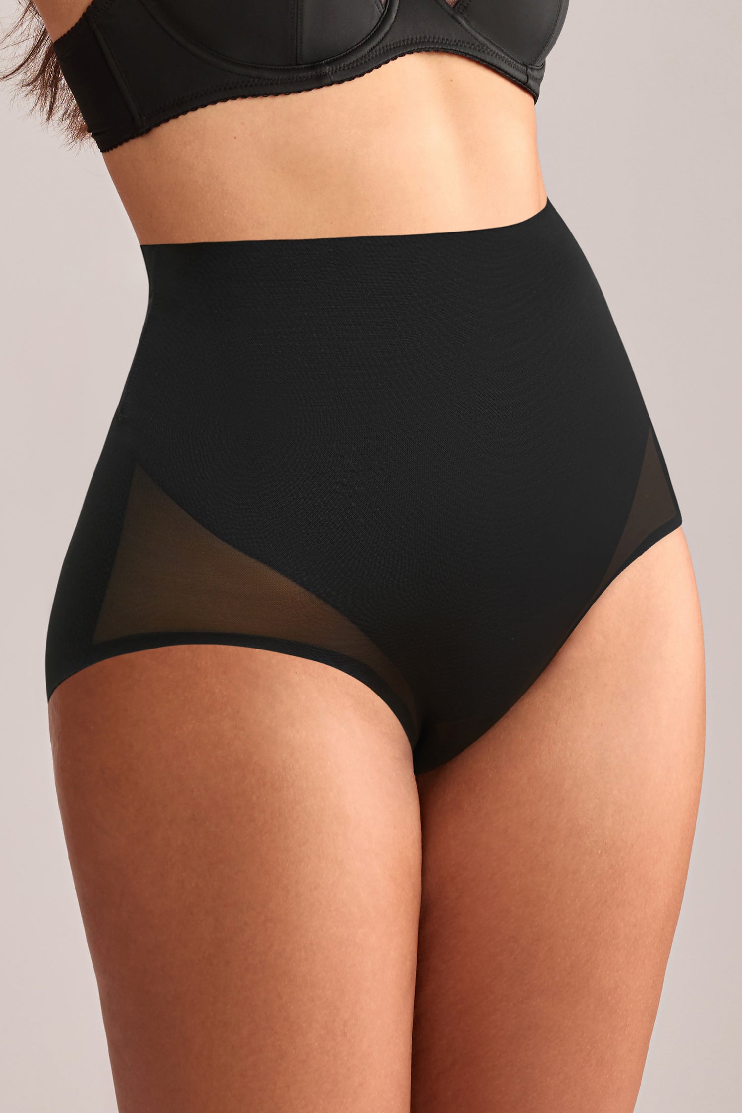 Schwarzer Starke Kompression Shapewear-Slip