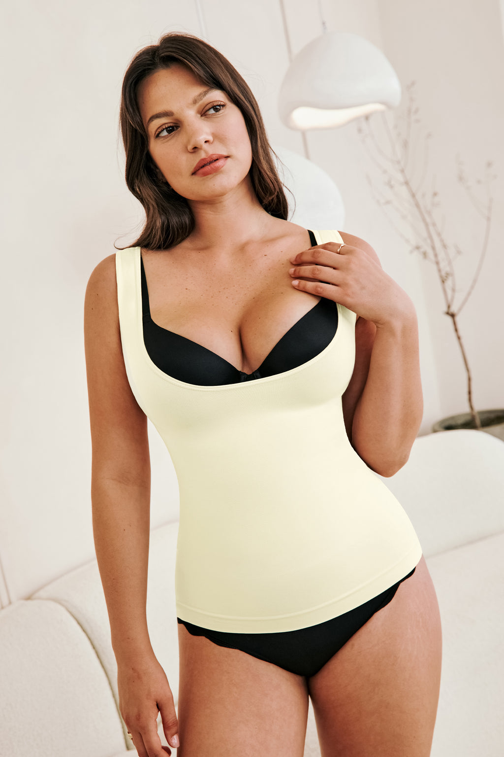 Beiges Shape-Tank-Top