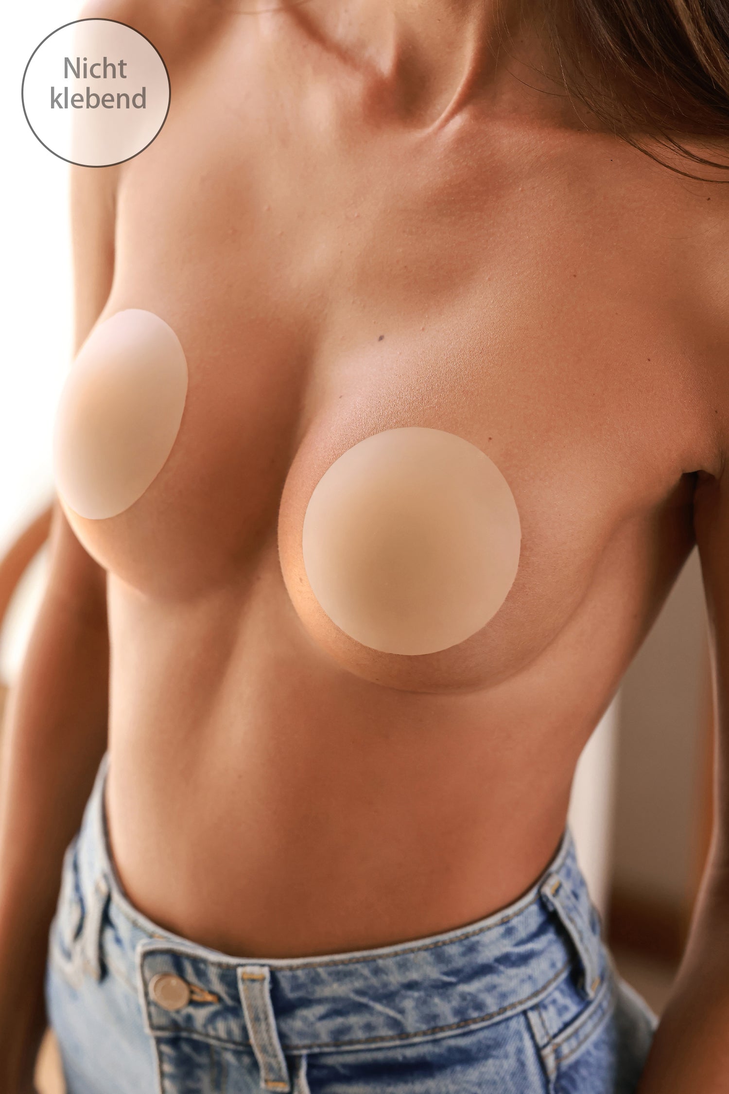 Nipple Covers für helle Hauttöne mit 8 cm Durchmesser