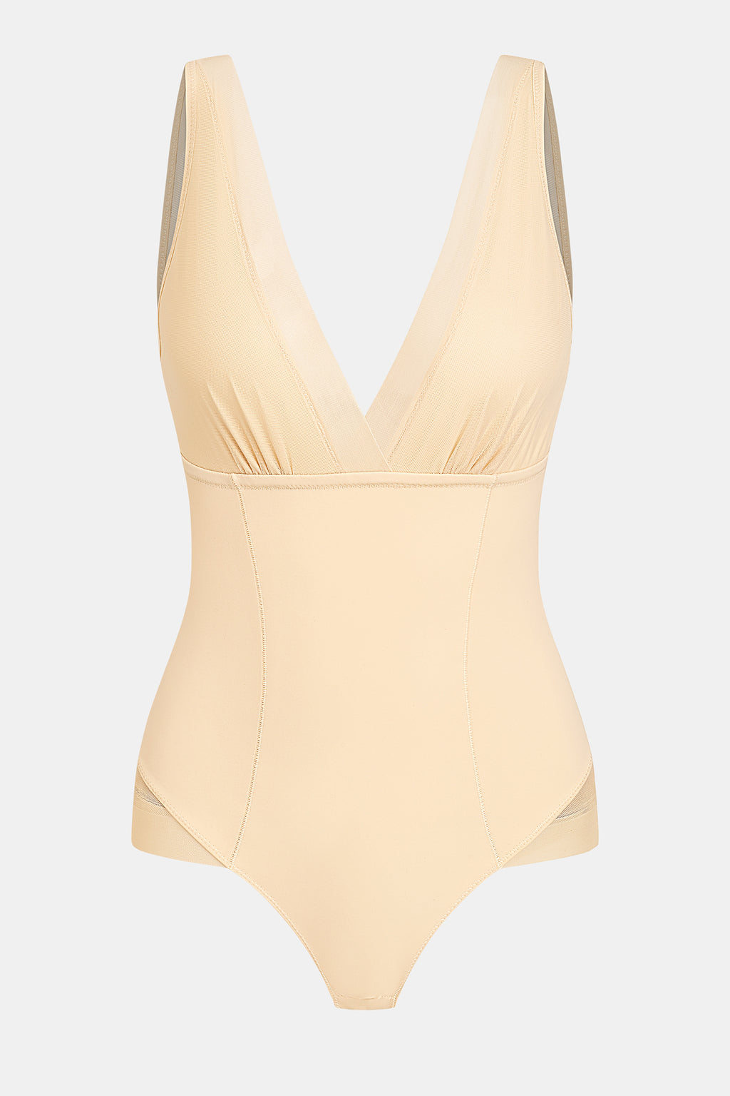 Beiger Mittlere Kompression Shapewear-Body