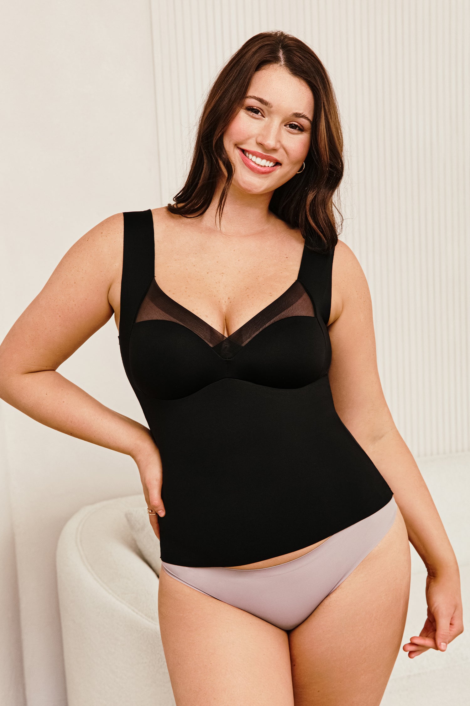 Schwarzes Shapewear-Top