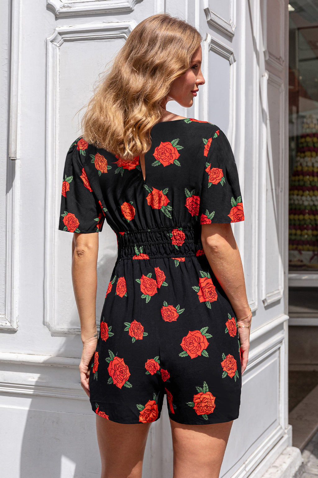 Rose Overall mit elastischem Bund