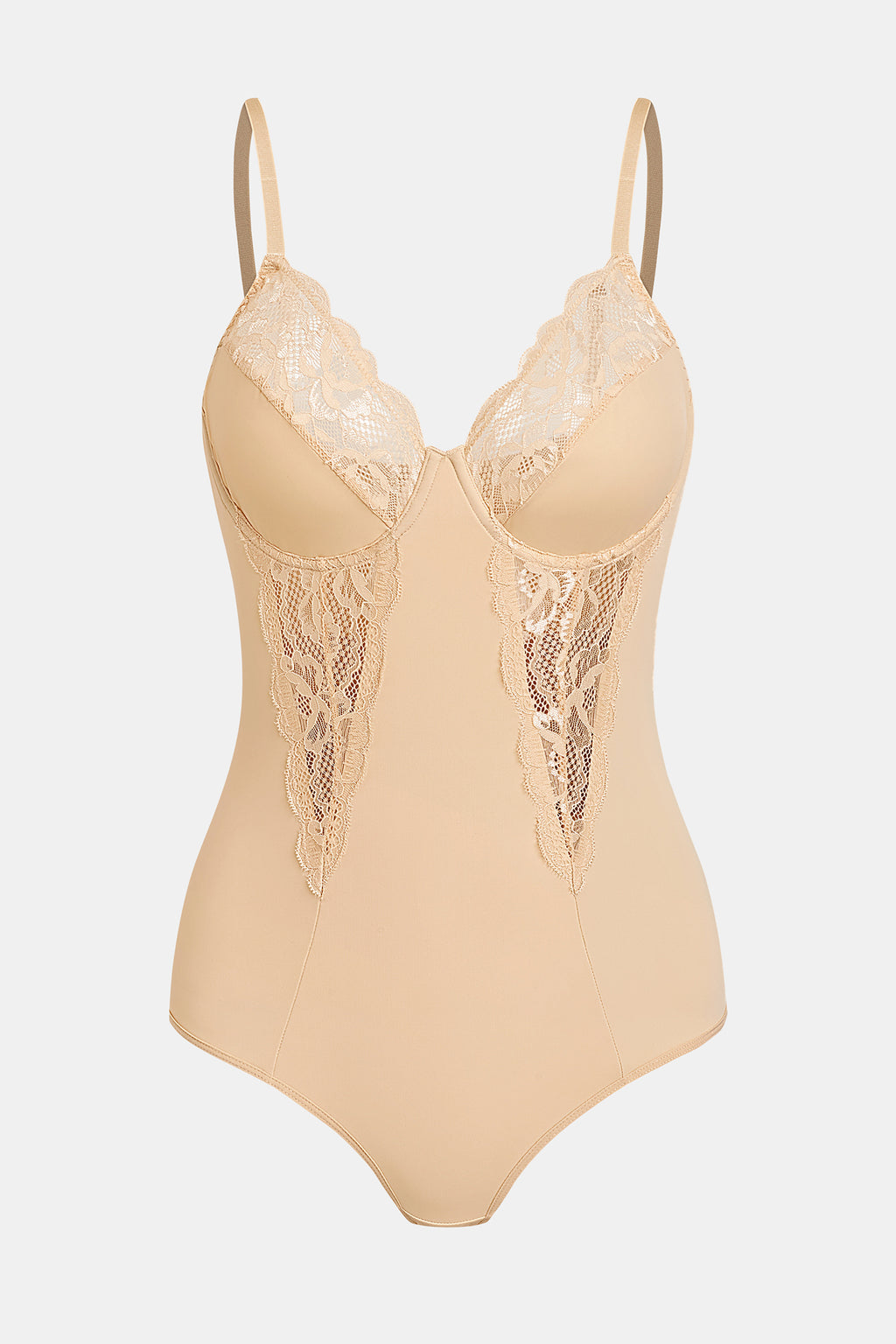 Neutraler Push-up Shapewear-Bügel-Body