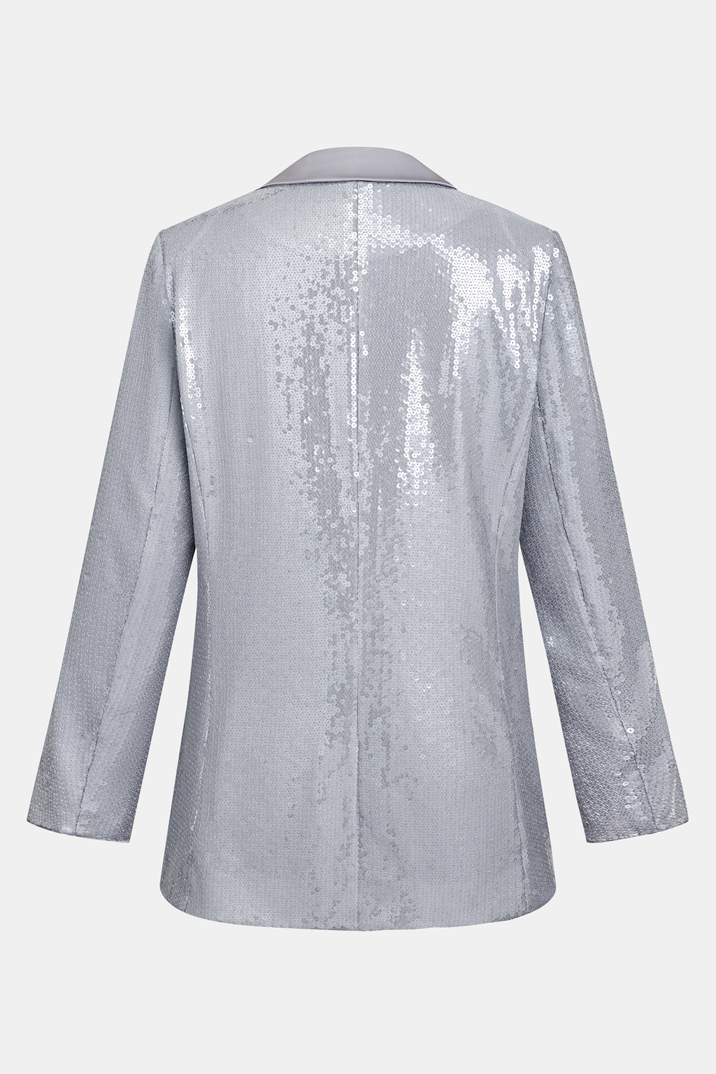 Grauer Pailletten-Blazer