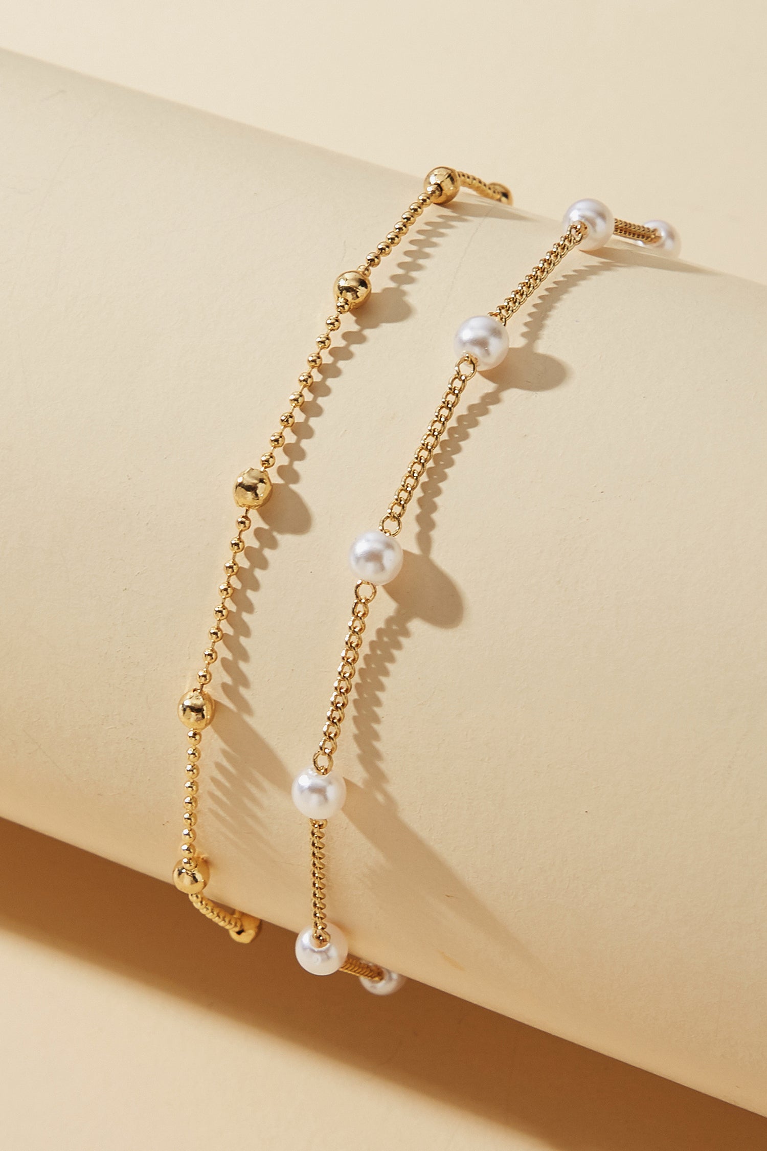 Armband-Set mit Kunstperlen